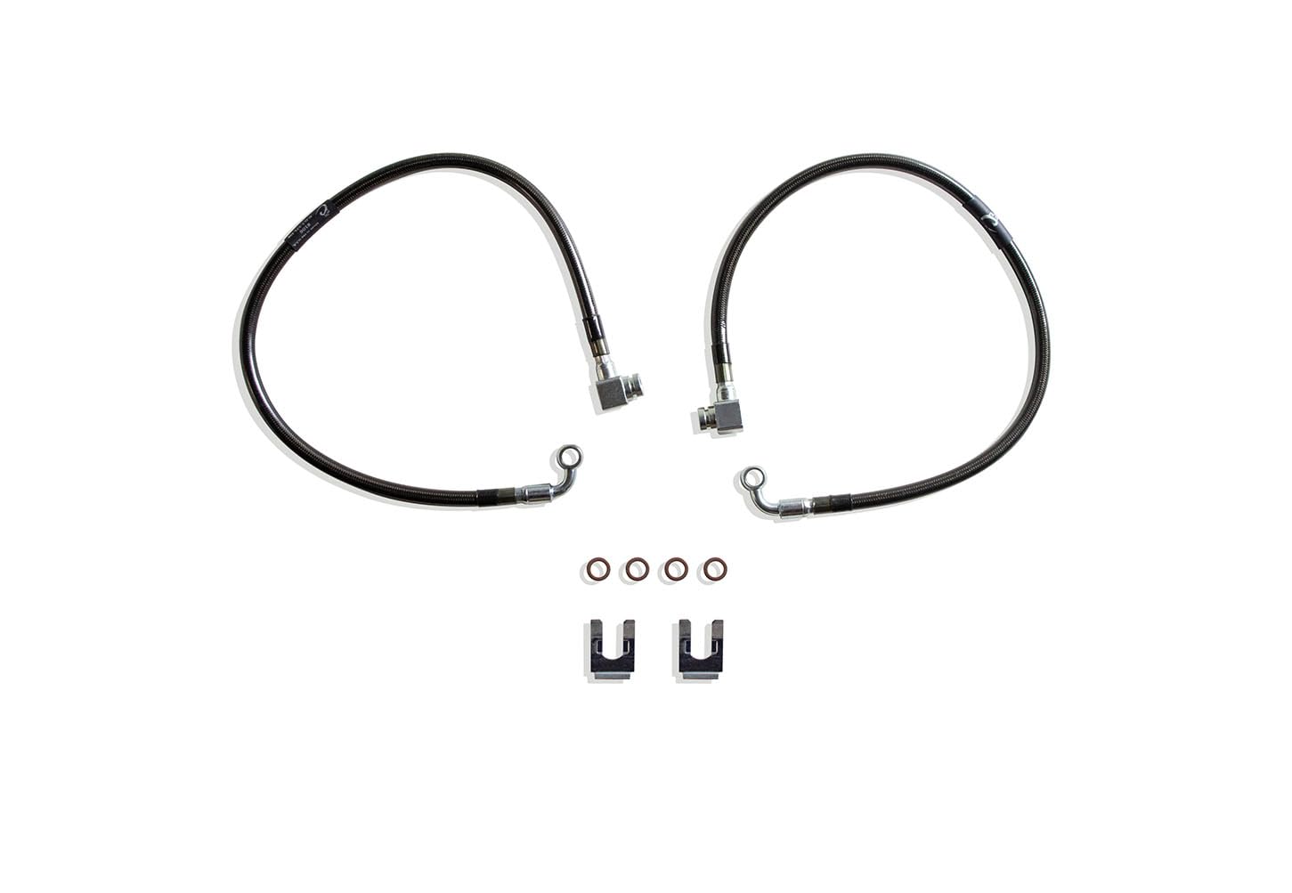 Part# 512700 MAX TRAC SUSPENSION'S is A Set of Front Extended Stainless Steel Braided Brake Lines