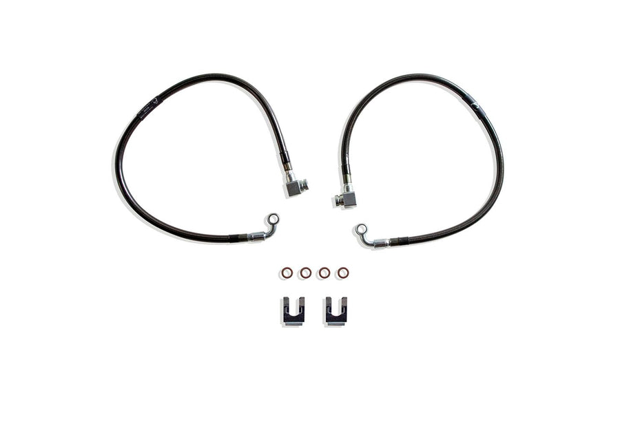 Part# 512700 MAX TRAC SUSPENSION'S is A Set of Front Extended Stainless Steel Braided Brake Lines