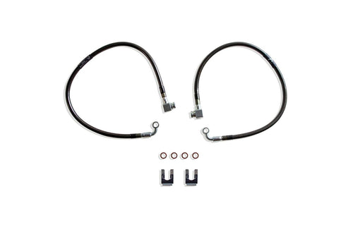 Part# 512700 MAX TRAC SUSPENSION'S is A Set of Front Extended Stainless Steel Braided Brake Lines
