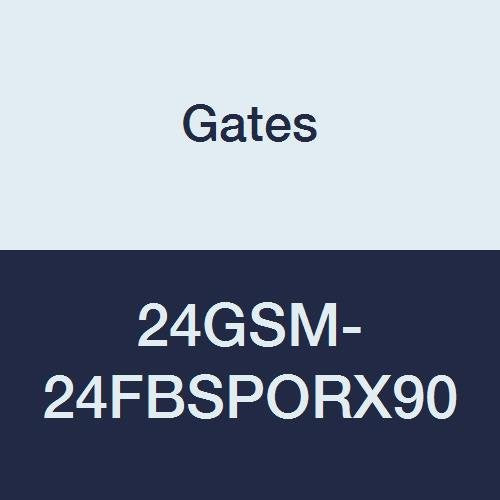 GlobalSpiral Series Gates 24GSM-24FBSPORX90 MAX Pressure Couplings, Female British Standard Parallel Pipe O-Ring Swivel, 90 Degree Bent Tube, 1-1/2" ID