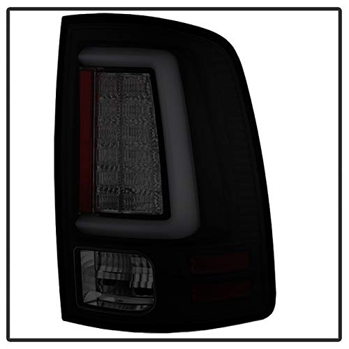 Dodge Ram 1500 09-18/Ram 2500/3500 10-18 Spyder Auto 5084033 Light Bar LED Tail Lights - Incandescent Model only (Not Compatible With LED Model) - Black Smoke