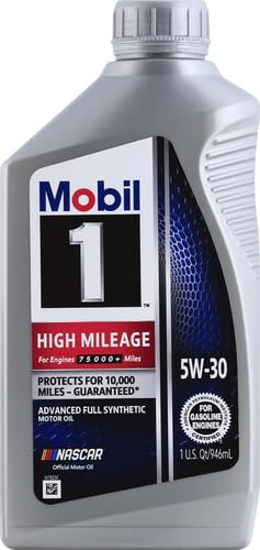 5W-30 Mobil 1 High Mileage Motor Oil - 1 Quart