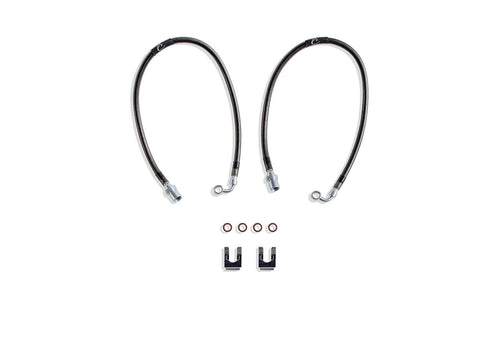 Part# 511300 MAX TRAC SUSPENSION'S is A Set of Front Extended Stainless Steel Braided Brake Lines