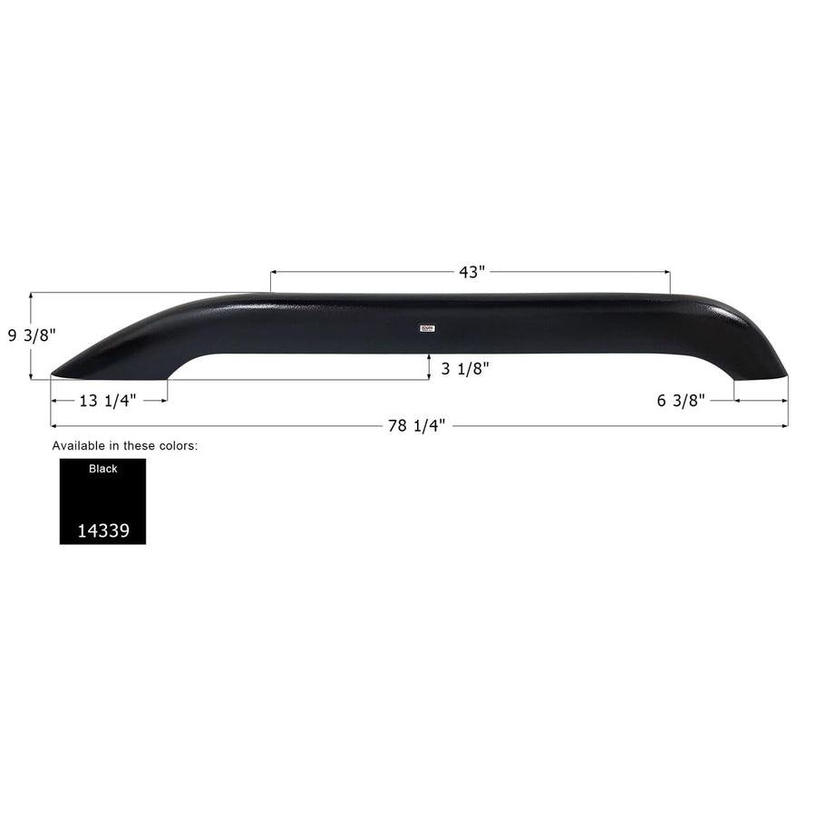 Fender Skirt ICON 14975, Tandem, Weekend Warrior, FS4339, Polar White, RH