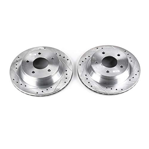 Power Stop Front AR8220XPR Drilled & Slotted Rotor Pair For Chevrolet Corvette 1984-1987 [Model Specific]