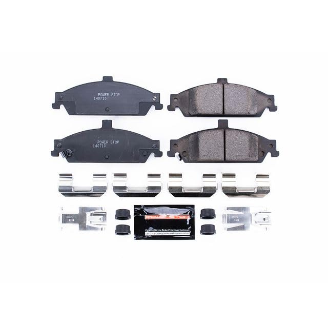 Power Stop Z23-727 Z23 Sport Carbon Fiber Infused Ceramic Brake Pads with Hardware For Chevy Classic, Chevy Malibu, Oldsmobile Alero, Oldsmobile Cutlass, Pontiac Grand Am [Model Specific]