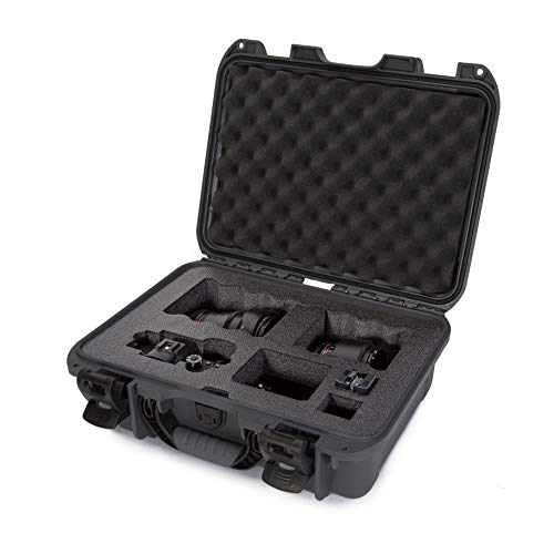Waterproof Nanuk 920 Hard Case with Custom Foam Insert for Sony A7R Size Camera - Graphite