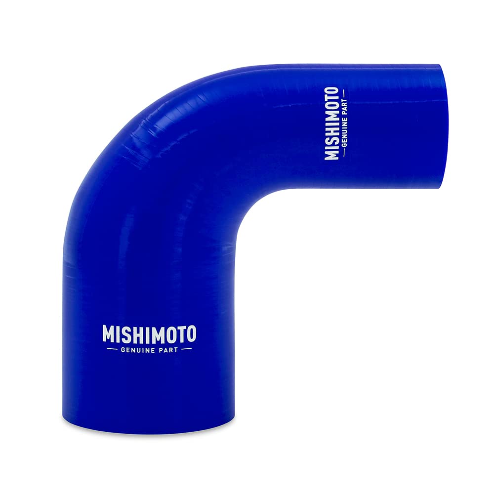 Mishimoto 90-Degree MMCP-R90-17525BL Silicone Transition Coupler, 1.75" to 2.50", Blue