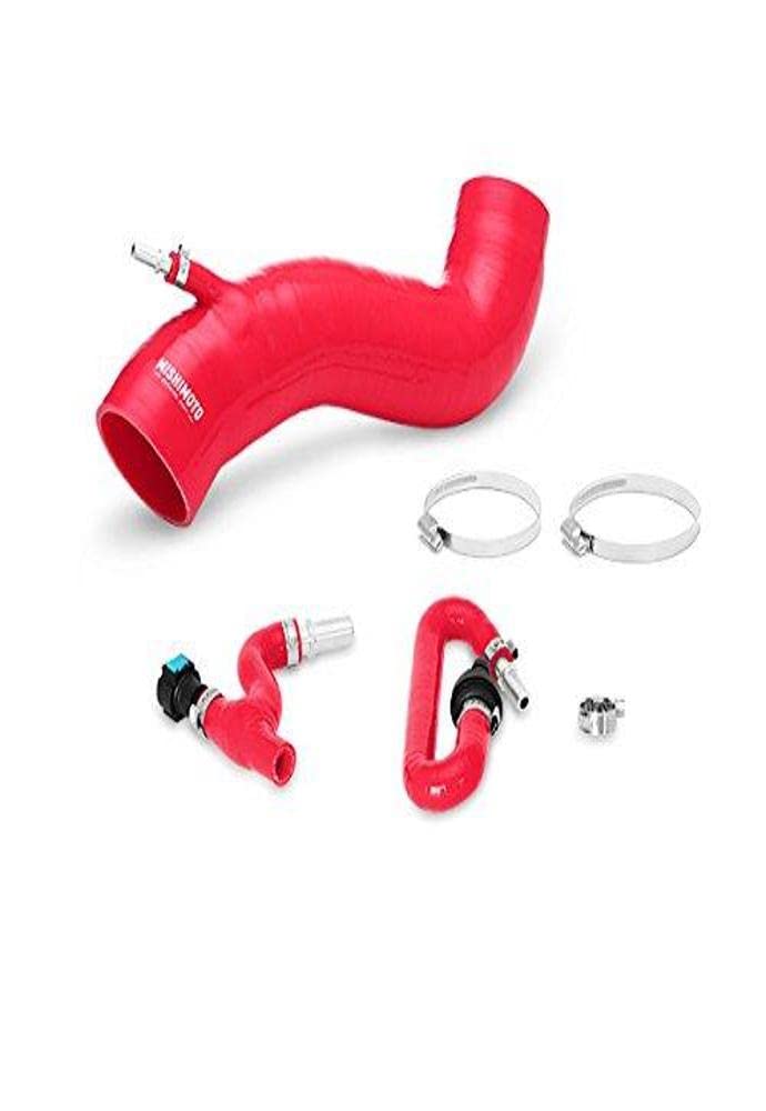 Mishimoto Silicone Induction Hose MMHOSE-FIST-16IHRD Fits Ford Fiesta ST 2016-2018 Red