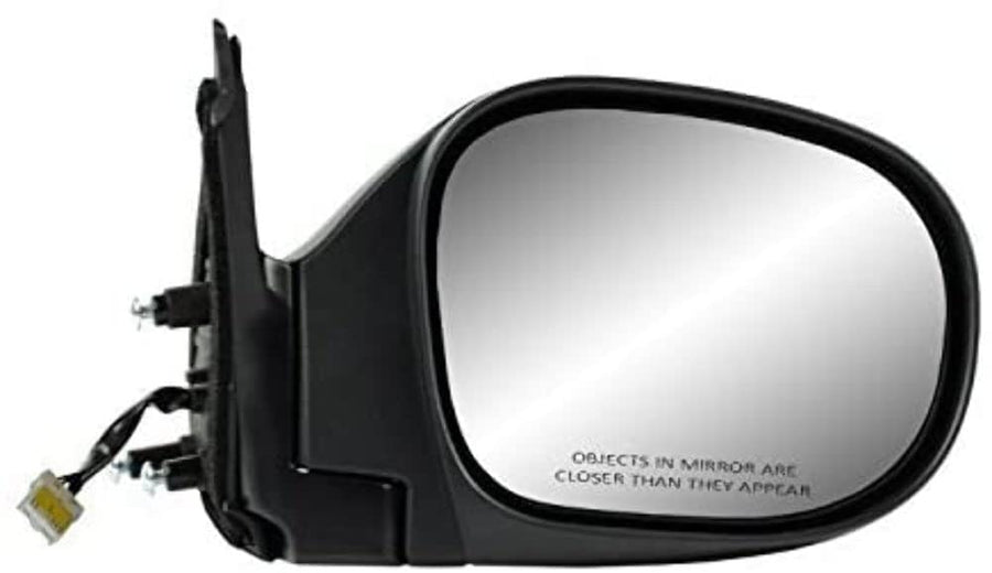 Mirror Passenger Side for Nissan Pathfinder, Textured Black, Foldaway, Does not Apply Pathfinder Armada Models, Heated Power