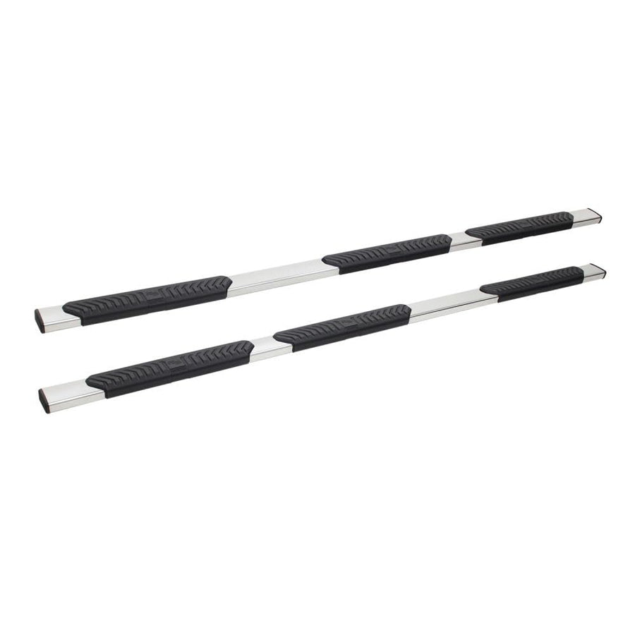 28-534590 Westin R5 Wheel to Wheel Modular Nerf Bars fits 2007-2019 Silverado Sierra 1500 2500 3500 Extended Cab 6'5" Bed & Dually 8' Bed (Exc 2007 Classic) Polished Pair