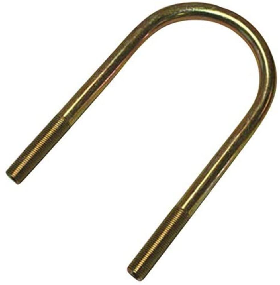 U-Bolt, Lippert 122070: 1/2"-20 X 6.5 for 3" Axle Tube, Yellow Zinc; 5200-6000# Axle