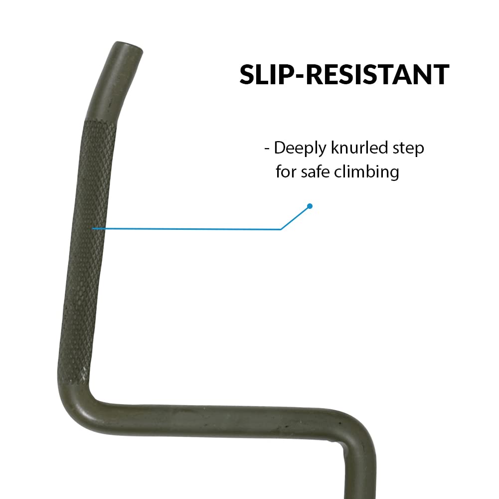 AMERISTEP Durable Hunting Slip-Resistant Easy to Install 750 lbs Capacity Step-Up Tree Step with 4" Step Area - SINGLE STEP, One Size - Pack of 1