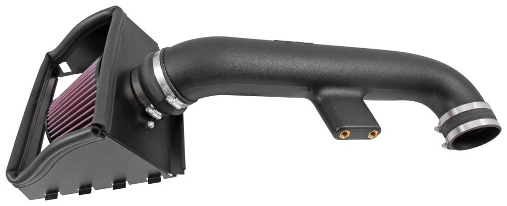Cold Air Intake System K&N: High-Flow Air Filter, Increase Performance & Towing: Compatible with 2015-2017 F150, 57-2591