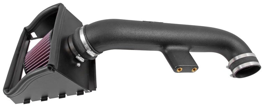 Cold Air Intake System K&N: High-Flow Air Filter, Increase Performance & Towing: Compatible with 2015-2017 F150, 57-2591