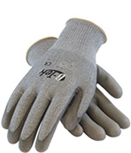 Seamless Knit PolyKor® Blended Glove G-Tek 16-560/S with Polyurethane Coated Flat Grip on Palm & Fingers