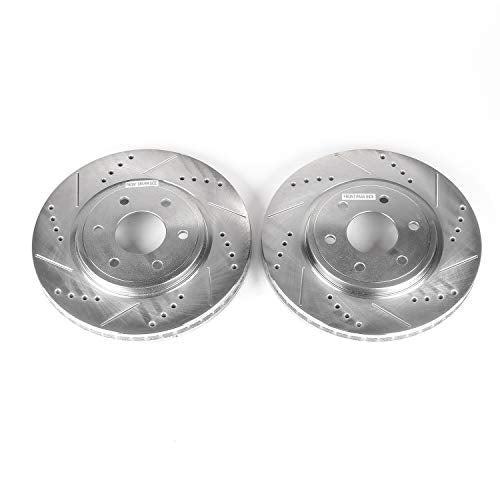Power Stop Front JBR1124XPR Drilled & Slotted Evolution Rotor Pair