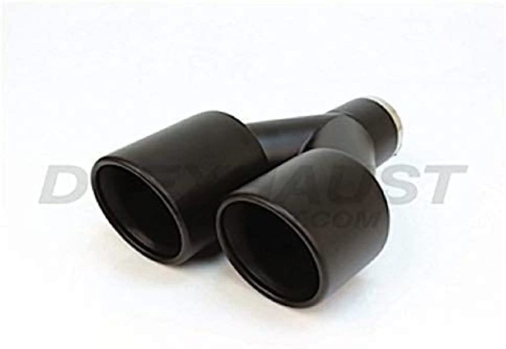 Black DIFFERENT TRENDS Powder Coated Dual 3.50' Double Wall Staggered Rolled