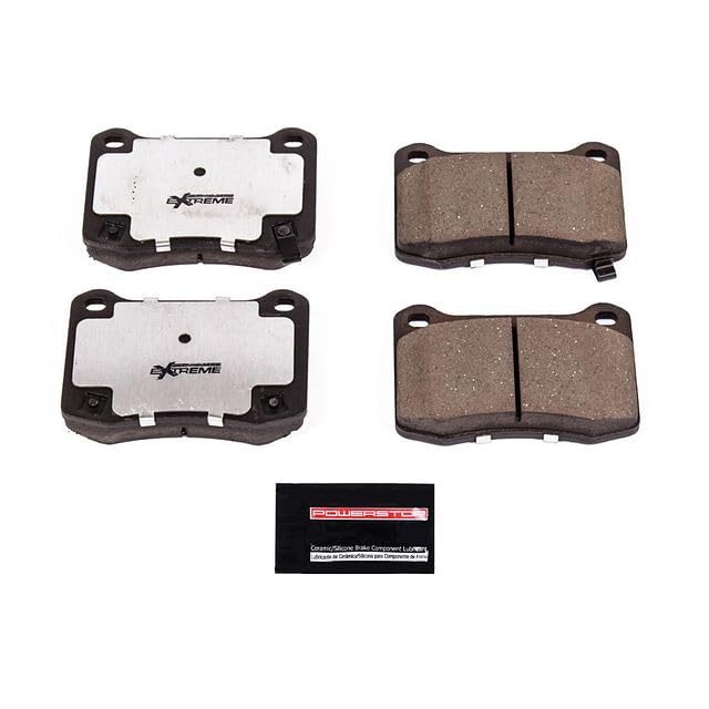 Power Stop Z26-1366 Z26 Street Warrior Rear Carbon-Fiber Ceramic Brake Pad For Lexus IS F 2008-2014 [Model Specific]
