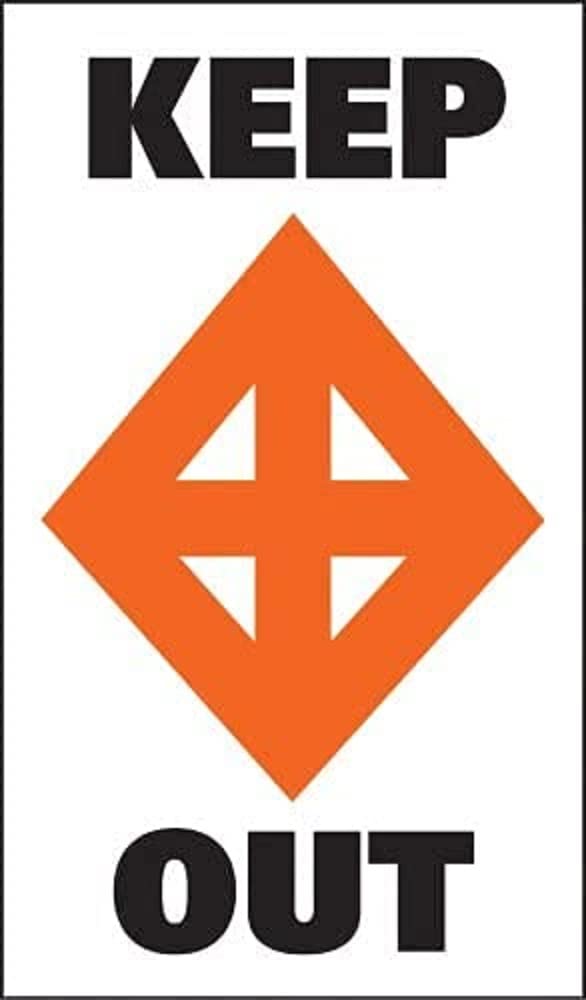 Sur-Mark Marker Buoy Label Taylor Made Products 46175 (Keep Out) 13*24 inches