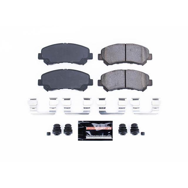 Power Stop Z23-1338 Z23 Evolution Sport Carbon Fiber Infused Ceramic Brake Pads with Hardware For Nissan Rogue, Nissan Rogue Select, Nissan Sen, Suzuki Kizashi [Model Specific]