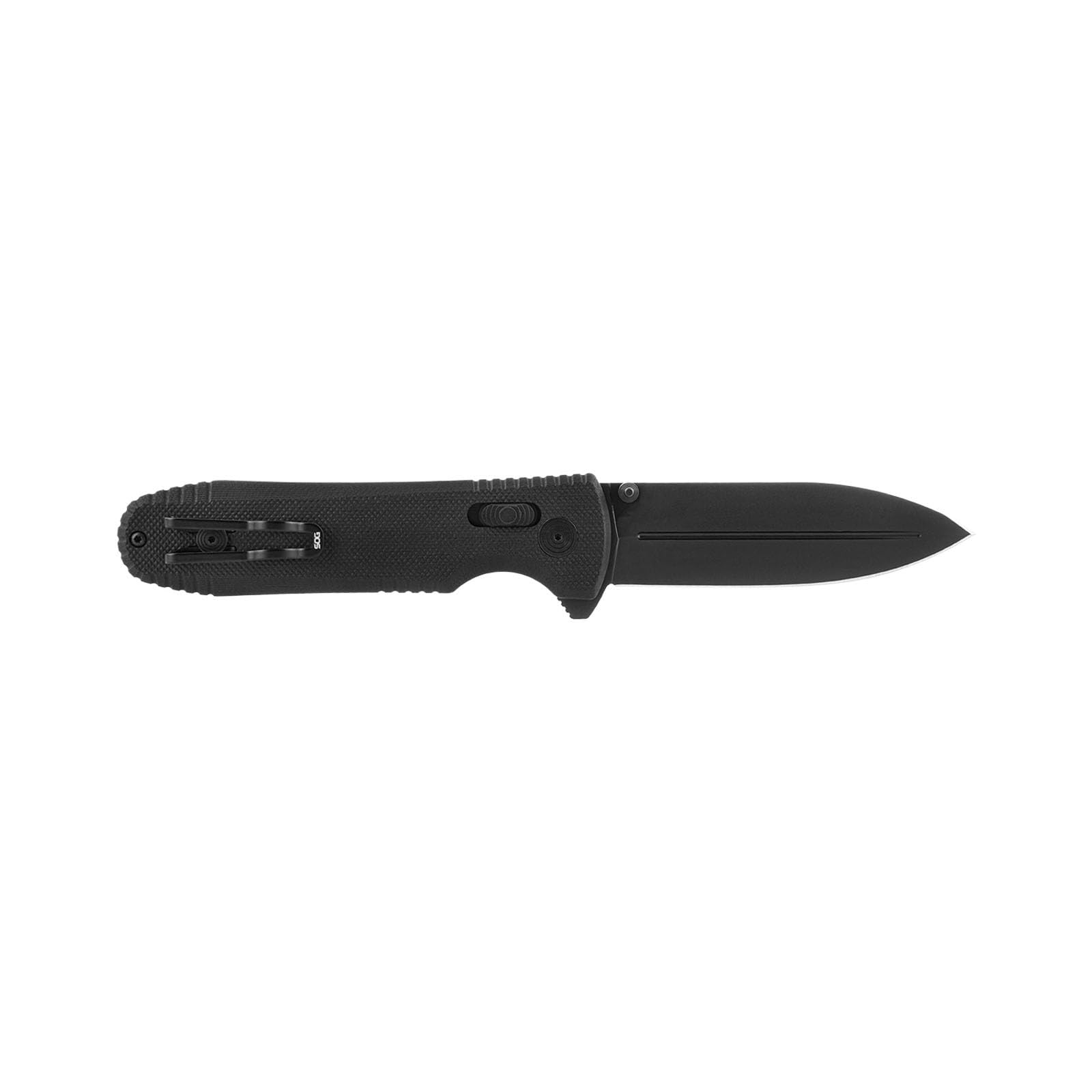 SOG Quick-Opening Pentagon XR Ambidextrous Pocket Folding Knives with Ultra-Grip G10 handle | CTS XHP Steel, XR Lock, Blackout