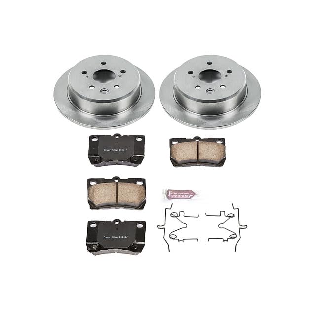 POWERSTOP Autospecialty KOE195 Rear Replacement Brake Kit-OE Brake Rotors & Ceramic Brake Pads For Lexus IS250 2006-2013 [Model Specific]