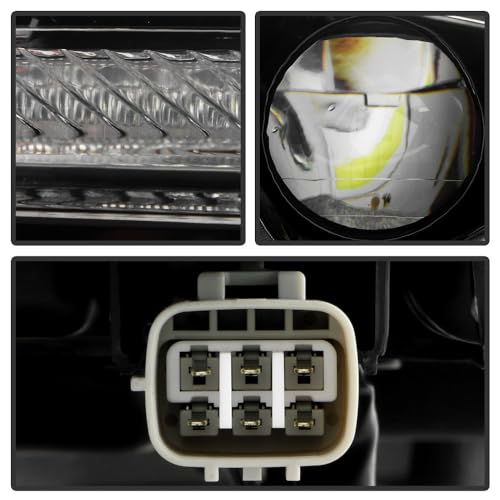 Toyota Highlander Spyder (OE) 20-23 XSE (Color Not fit LE/XLE/Limited/Bronze Edition/Platinum) w/LED DRL Projector Headlight - OE Black Right