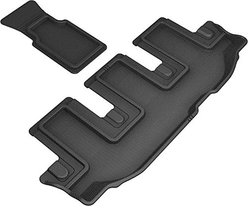 3D MAXpider Custom Fit Third Row All-Weather Floor Mats for 2019-2021 7-Seat Subaru Ascent - Kagu Rubber (Black)