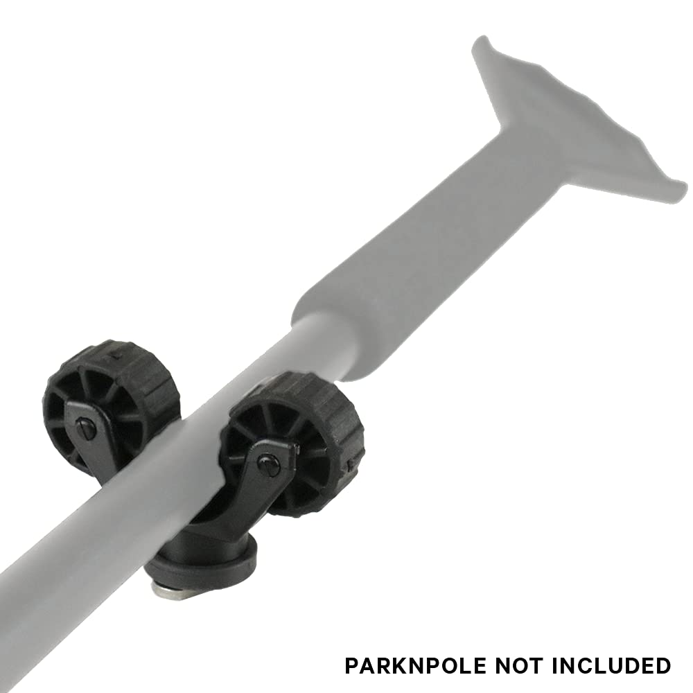 YakAttack RotoGrip ParkNPole Holder | Stakeout Pole Holder | Track Mount Kayak Accessories | 2.4" Low Profile | Made in USA | Compatible with GearTrac, MightyMount & More | Kayak Rail Accessory
