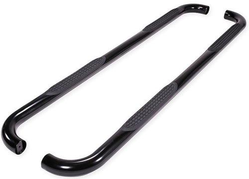 Chevrolet Colorado Crew Cab 2015-2026 TrailFX Nerf Bar Side Steps Black Powder Coated Steel Running Board Pair Rocker Panel Mount with Installation Hardware A0038B