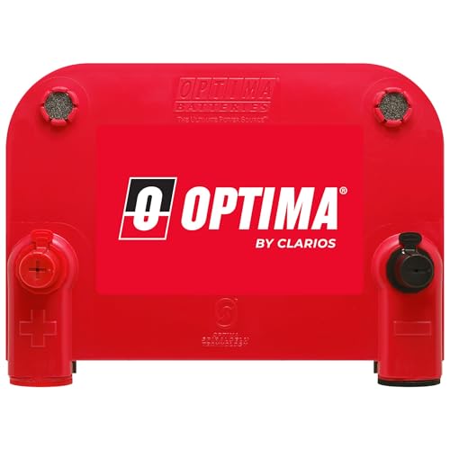 OPTIMA Batteries 75/25 High Performance RedTop Sealed AGM Car, Truck, and SUV Starting Battery, 720 CCA, Dual SAE and GM Terminals, Maintenance Free, Versitile Mounting