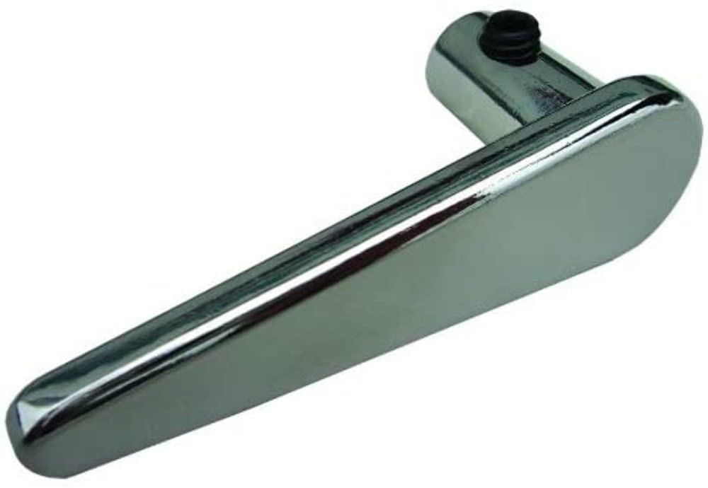 JR Products 6 Pack Stainless Steel Modern Silver Left Pull L-Handle Interior Door Handles