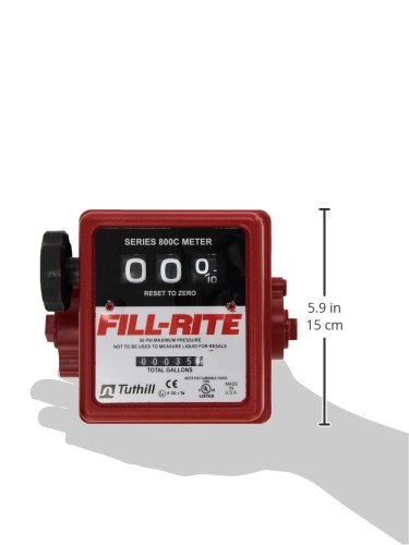 3 Wheel Fill-Rite 807C Mechanical Meter, 5 to 20 GPM