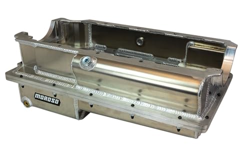 Moroso Aluminum 20379 2 Piece Wet Sump Oil Pan, Fits Big Block Chevy Donovan 500/700 Blocks, For use w/External Oil Pump