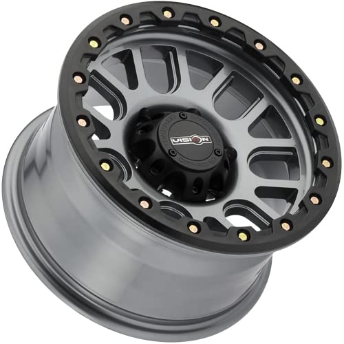 Vision Wheels 111 Nemesis Style: Finish: Gunmetal w/yellow Zinc Bolts, Wheel Size Inches: 18X9 PCD 8-170 Load Rating LBS. 3650