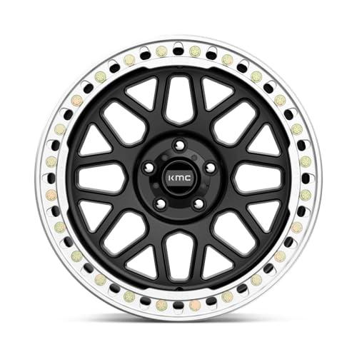KMC Wheels Grenade KM23521050748N Crawl Beadlock 20X10 5X5.0 S-BLK -48MM