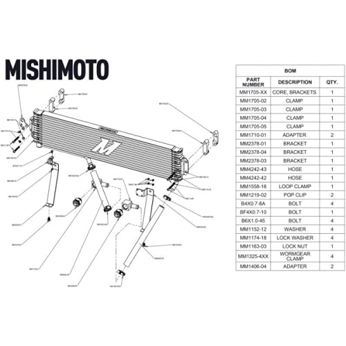 Mishimoto Transmission Cooler MMTC-DMAX-15SL, Compatible With Chevrolet/GMC 6.6L Duramax (LML) 2015-2016