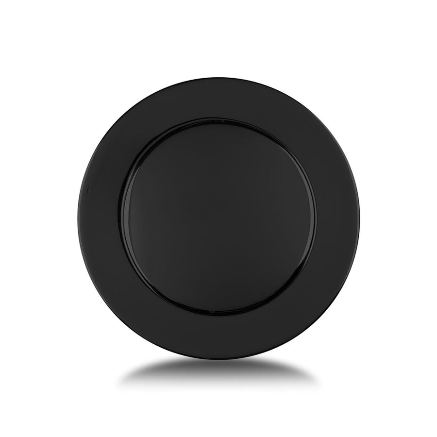 Horn Button Lecarra 3228, Billet Aluminum, Single Contact, Full Cover Smooth, Black for Mk4/9