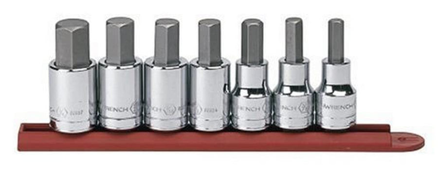 7 Pc. GEARWRENCH 1/2" Drive Hex Bit Socket Set, SAE - 80721