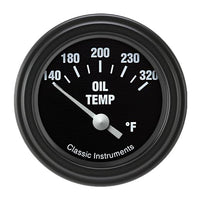 Hot Rod Classic Instruments HR28BLF Oil Temperature Gauge