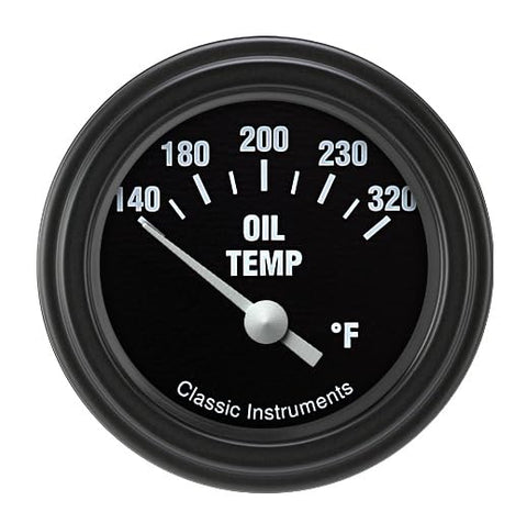 Hot Rod Classic Instruments HR28BLF Oil Temperature Gauge
