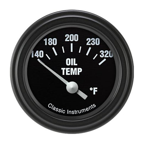 Hot Rod Classic Instruments HR28BLF Oil Temperature Gauge