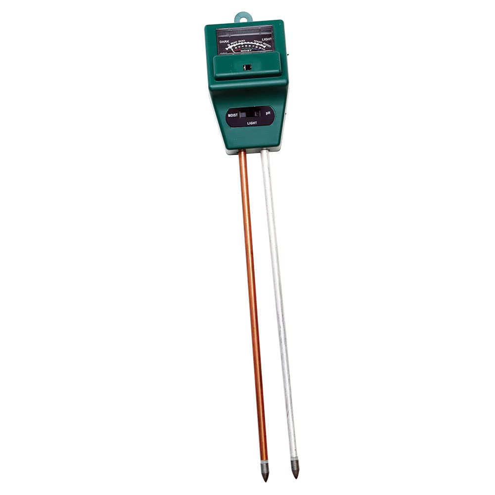 Evolved Harvest Evolved Habitats pH Meter - Reliable Easy-to-Use Moisture/Acidity/Alkalinity/Sunlight Content Soil Test Meter