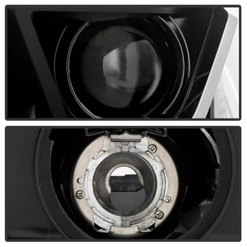 Toyota Tundra 14-21 Spyder (xTune) LED DRL Signal/Halogen Projector Headlights - Black (Not fit OE Full LED Model)