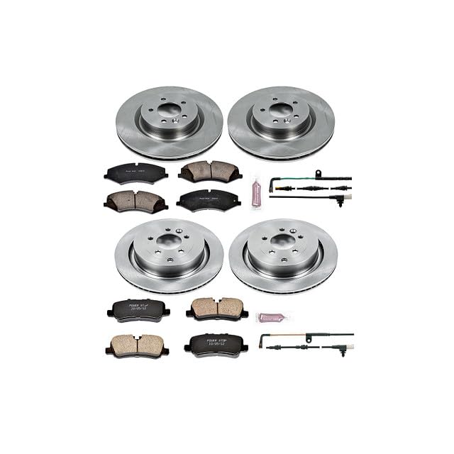 POWERSTOP Autospecialty KOE6720 Front and Rear Replacement Brake Kit-OE Brake Rotors & Ceramic Brake Pads For Land Rover LR4 2010 [Model Specific]