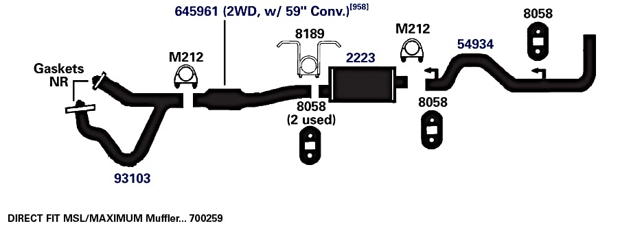 2223 AP Exhaust Products Muffler