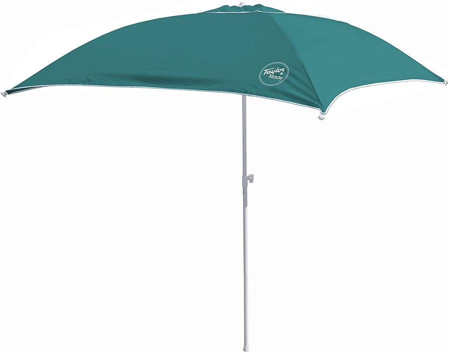 Anchorshade III Boat Shade, Taylor Made, Teal, 6' x 6', Adjustable Aluminum Pole to 8 Feet, UV-Treated Fade-Resistant Nylon, Market-Style Top, Carrying Case, Fits Most Boats and Benches – 22044