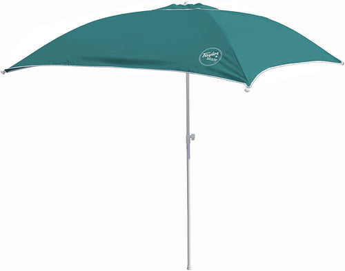 Anchorshade III Boat Shade, Taylor Made, Teal, 6' x 6', Adjustable Aluminum Pole to 8 Feet, UV-Treated Fade-Resistant Nylon, Market-Style Top, Carrying Case, Fits Most Boats and Benches – 22044