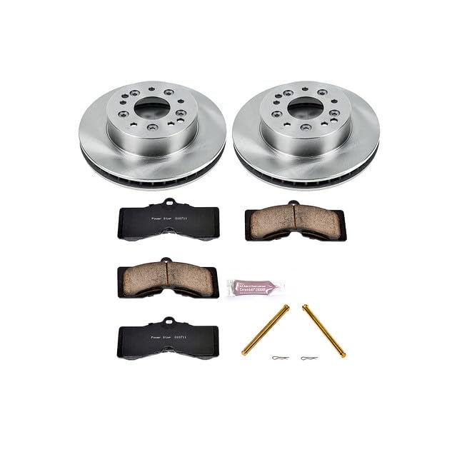 Power Stop Autospecialty KOE2596 Front OR Rear Replacement Brake Kit-OE Brake Rotors & Ceramic Brake Pads